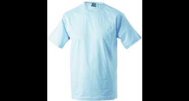 James and Nicholson - Unisex Medium T-Shirt met Ronde Hals (Baby Blauw)