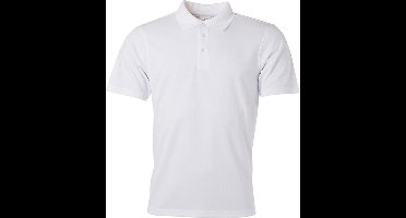 James and Nicholson Heren Actief Polo (Wit)