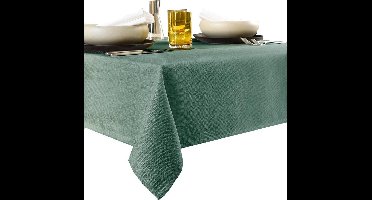 De Witte Lietaer Tafellaken Rond, Laurel Groen - Ø 190 cm - 100% Polyester