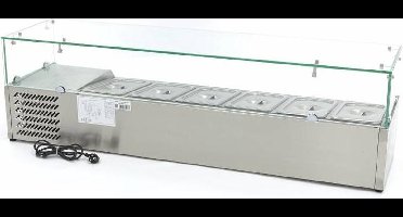 Opzetkoelvitrine - 150 cm - 6 x 1/3 GN Bakken