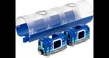 BRIO Metrotrein en tunnel - Glow in the dark - 3+ jaar - 33970 - uitbreiding voor BRIO World - vanaf 3 jaar