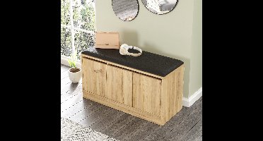 Skye Decor, Schoenenkast, ELN2-KE, Gemelamineerde spaanplaat, Eiken, 89,6 x 35,5 x 45,8 cm
