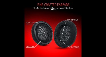 Comfortabele vervangende oorkussens voor gaming headsets - zwart