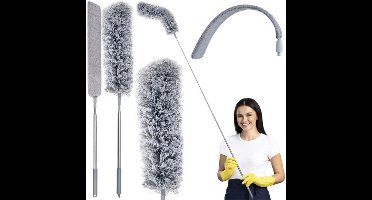 Ruhhy Telescopische Plumeau Stofborstel - 84 cm t/m 250 cm - Bereik Elke Hoek Zonder Ladder