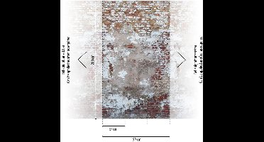 OUDE BAKSTENEN EN CEMENTMUUR FOTOBEHANG | Industrieel - Beige Grijs Bruin Rood - LivingWalls The Wall II