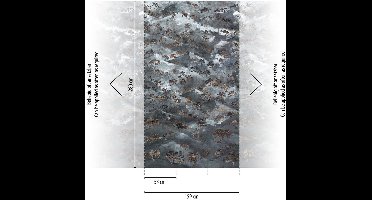 LANDSCHAP FOTOBEHANG | Abstract - Blauw Grijs Goud - LivingWalls The Wall II