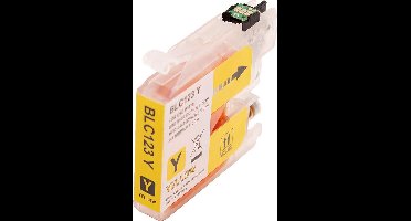 ABC huismerk inkt cartridge geschikt voor Brother LC-121Y LC-123Y LC-121 LC-123 geel voor DCP-J132W DCP-J150 DCP-J152W DCP-J152WR DCP-J172W DCP-J4110DW DCP-J4110W DCP-J552DW DCP-J752DW MFC-J245 MFC-J285