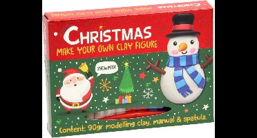 Klei Figuur Set Kerst Sneeuwpop