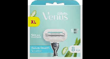 Gillette Venus Scheermesjes, Deluxe Smooth Sensitive, 8 Scheermesjes