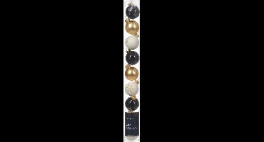 Kerstbal glas d3 cm wolwit ass 9st kerst