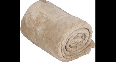 Arti Casa Fleece Deken 150 x 200 cm - Plaid - Super Zacht - Beige