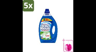 5 x Witte Reus - Vloeibaar Wasmiddel - 50 Wasbeurten - Bulkverpakking - Wasmiddel - Douchemop - Vloeibaar wasmiddel