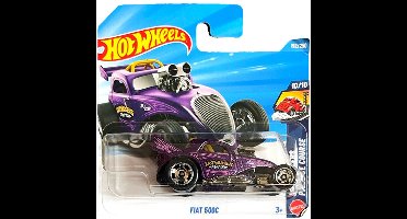 HOT WHEELS FIAT 500C DRAG TEAM PURPER 192/250 HW DRAG RACERS 10/10 SHORT CARD 2026