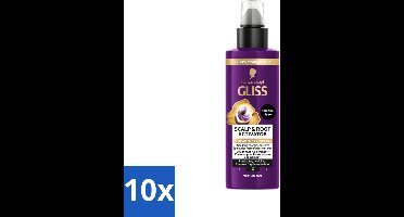 10 x Gliss - Scalp & Root Activator - Siliconenvrij - Voor Gezonde Hoofdhuid - 100 ml - Voordeelverpakking - 10 stuks