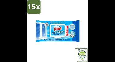 15 x At Home - Clean - Glas Reinigingsdoekjes - Reinigt Streepvrij - 40 Doekjes - Grootverpakking - Vaatwasstrips - Reinigingsdoekjes Glas - Streepvrij Reinigen - Glas Reinigen - Ramen Reinigen - Spiegels Reinigen