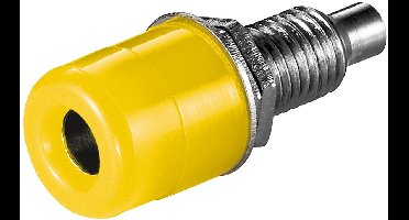 Goobay Banaanbus met schroefdraad, 4 mm, met 2 moeren, geel
