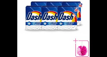 6 x Dash – Waspoeder – Witter Dan Wit – 2,2 kg - Bulkverpakking - Witte was - Douchemop - Waspoeder