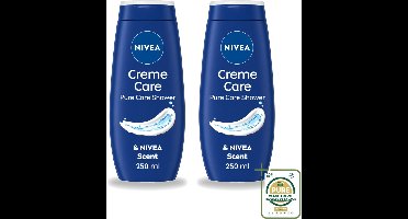 2 x Nivea - Douche Crème - Beschermend - Unieke Nivea Crème Geur - 250 ml - Wasstrips - Douchecrème - Verzorgende Crème - Hydraterende Crème - Beschermende Crème - NIVEA Crème