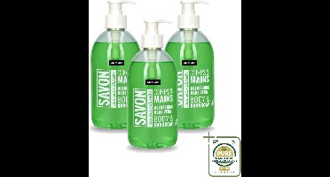 3 x Sence - Refreshing Aloe Vera - Handzeep - Savon - 500 ml - Wasstrips - Aloe Vera Handzeep - Handzeep Aloe Vera - Aloe Vera Handverzorging - Vloeibare Handzeep - Aloe Vera Geur