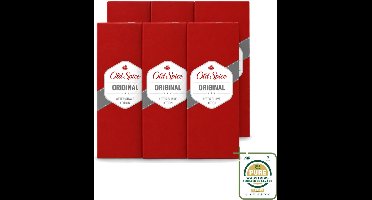 6 x Old Spice - Original - Aftershave Lotion - Verfrissend - 100 ml - Wasstrips - Aftershave Lotion - Aftershave - Mannelijke Geur - Huid Verzorging - Scheren Na