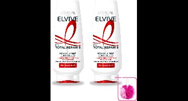 2 x L’Oréal Paris Elvive – Conditioner – Total Repair 5 – 200 ml - Bulkverpakking - Herstel haar - Douchemop - Beschadigd haar