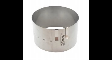 Verstelbare Taartring RVS 12cm (14-20cm diameter)