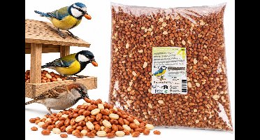 Vogelvoer – Flamingo Four Seasons Gepelde Pinda’s – 5 kg – energierijk & voedzaam – voor buitenvogels