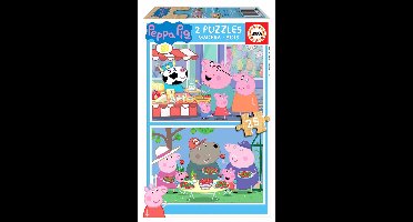 EDUCA - 2 puzzels - 25 stuks - Peppa Pig
