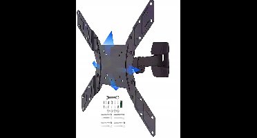 Draaibare TV Muurbeugel 23-55 inch VESA 400x400, Max 20kg