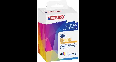 Edding Inktcartridge vervangt Epson T27XL Multipack 4 Compatibel Combipack Zwart, Cyaan, Magenta, Geel EDD-492 18-492-0