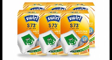 6 x Swirl – Stofzuigerzakken – S73 – 4 zakken - Voordeelverpakking - 6 stuks