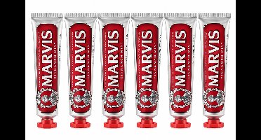 Marvis Tandpasta Cinnamon Mint | 6 x 85 ml