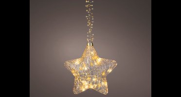 Lumineo Micro LED ster – D.20 x L.6,5 cm, 70 LED warm wit/klassiek warm