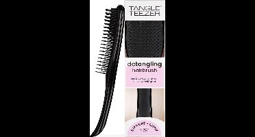Ultimate Detangler-haarborstel - Voor nat en droog haar. Anti-klit borstel voor alle haartypen. Gelaagde tanden verminderen breuken en elimineren klitten - Liquorice Black