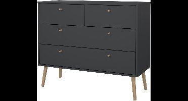 Giga Living Ladekast Bodo - Grijs - 99x39x82cm