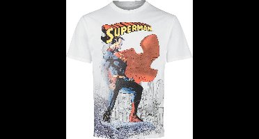 Superman Daily Planet Heren T-shirt - wit - XXL