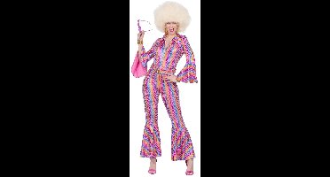 Luxe Disco Jaren 70 Roze Regenboog - Vrouw