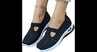 Currero Schoenen Dames - Sneakers - Comfortabel - Slippers - Casual - Volwassenen - Zwart 36