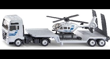 Siku 1759, MAN Truck met Politie Helicopter, schaal 1:87, metaal/kunststof