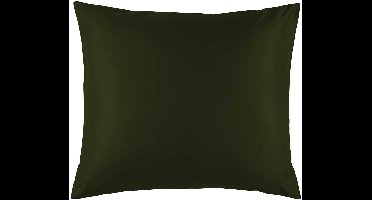 De Witte Lietaer Kussensloop Olivia Khaki - 60 x 70 cm - Groen - Katoen Satijn