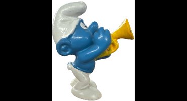 Smurf met trompet - De smurfen - Speelfiguurtje 6 cm