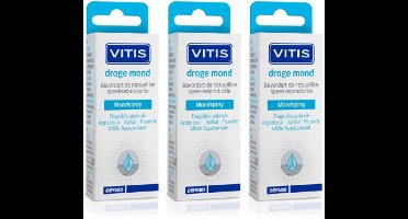 Vitis Droge Mondspray - 3 x 15 ml - Voordeelverpakking