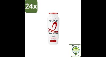 L'Oréal Elvive Total Repair 5 Shampoo 250 ml - Voordeelverpakking - 24 stuks - Beschadigd haar - Droog haar