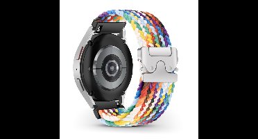 Cosensi - Nylon Horlogeband voor Diverse Smartwatches 20 mm - Rainbow