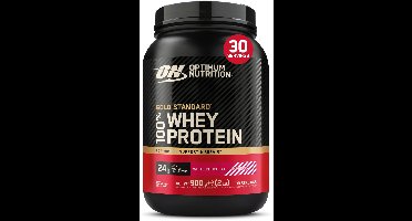 Optimum Nutrition Gold Standard 100% Whey Protein - White Chocolate Raspberry - Proteine Poeder - Eiwitshake - 900 gram (28 servings)
