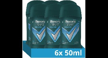 Rexona Men Advanced Protection Anti-Transpirant Deodorant Stick - Cobalt Dry - met Heat Activated Freshness Technologie - 6 x 50 ml