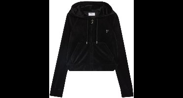 Juicy Couture Madison Col Out Hoodie ZWART - Maat S