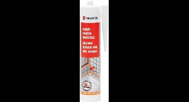 SILICONENACETAAT BADKAMER Siliconenacetaat badkamer SILKIT-ACE-NATTECEL-ZILV.GR.-310ML Wurth