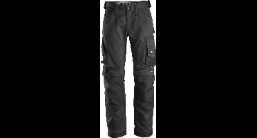 Snickers 6351 AllroundWork, Stretch Loose fit Werkbroek+ - Zwart/Zwart - 44
