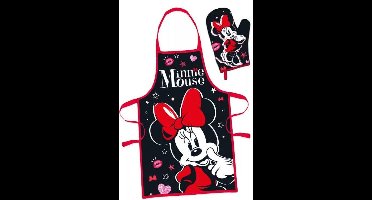 Disney Minnie Kookschort + ovenwant, volwassenen, 1 maat